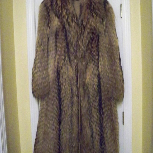 racoon fur coat for sale